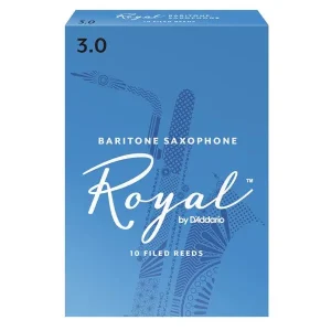 Prix Réduit ROYAL BY D‘ADDARIO ANCHES SAXOPHONE BARYTON 3 - Boite de 10