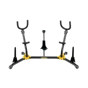 Must-Have HERCULES DS538B SUPPORT 2 SAXOS + 3 CONES (soprano/flûte/clarinette)