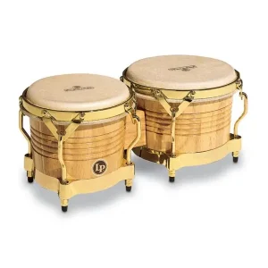 Bon Marché LATIN PERCUSSION M201-AW BONGOS MATADOR BOIS NATUREL - 7,25" & 8,625"