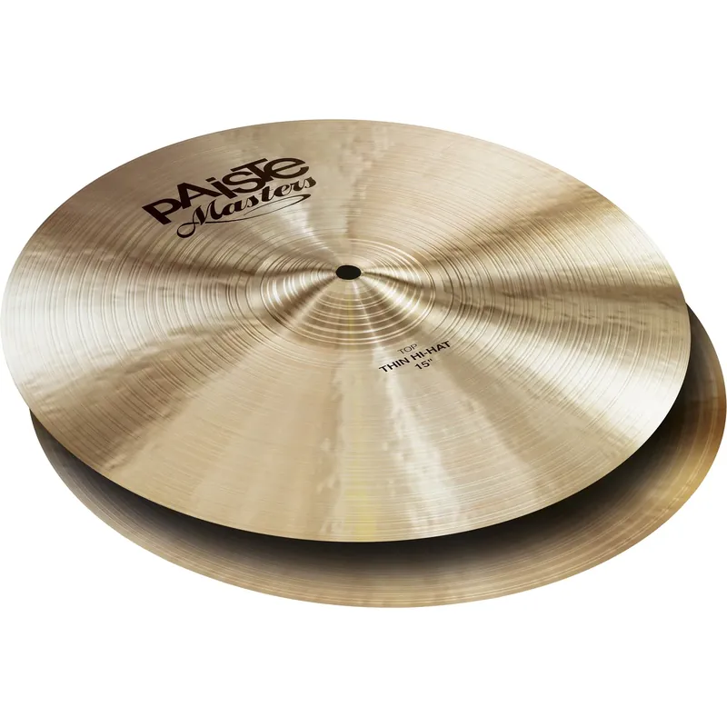 PAISTE Masters 15" Thin Hi-hat Haute Qualité
