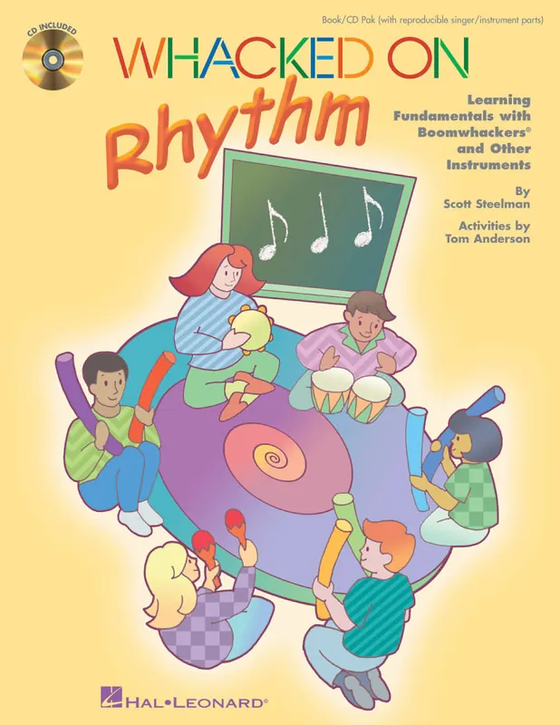 Hal Leonard Whacked on Rhythm - Anderson/Steelman - Vocal/Boomwhackers - Book/CD Expédié Aujourd'hui