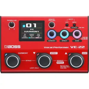 Populaire BOSS VE-22 "VOCAL PERFORMER" PROCESSEUR DE VOIX avec alimentation