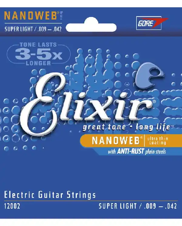 Prix Promo ELIXIR NANOWEB 12002 JEU CORDES GIT. ELECTRIQUE / SUPER LIGHT 9-42
