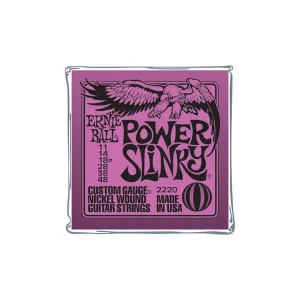 ERNIE BALL 2220 POWER SLINKY JEU CORDES GUITARE ELECTRIQUE 11-48 Vente Flash