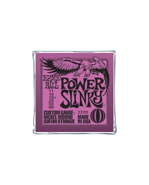 ERNIE BALL 2220 POWER SLINKY JEU CORDES GUITARE ELECTRIQUE 11-48 Vente Flash