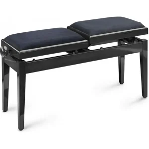 STAGG PB245 BKP VBK BANQUETTE DOUBLE VELOUR NOIR Offre Limitée