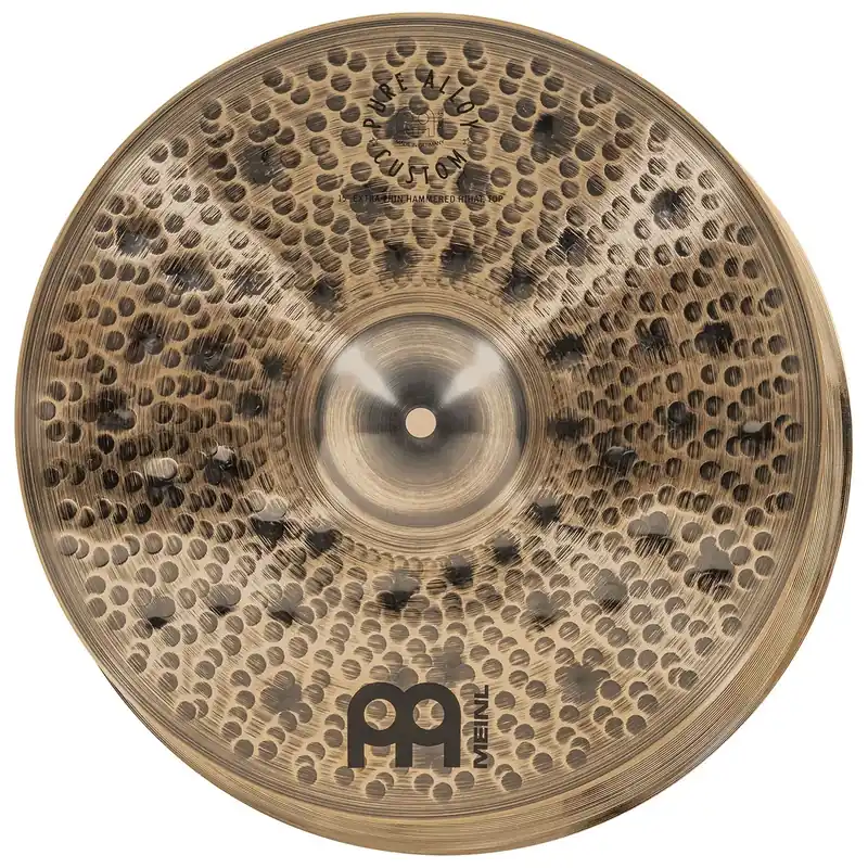 Satisfait Ou Remboursé MEINL Pure Alloy Custom 15" Extra Thin Hammered Hi-Hat