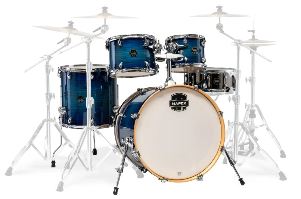 Mapex Armory 5-Piece Shell Pack (22,10,12,16,SD) - Blue Wave Burst Meilleure Vente