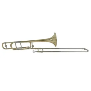 BACH TB-450B TROMBONE COMPLET GROSSE PERCE VERNI avec étui & emb. Satisfait Ou Remboursé