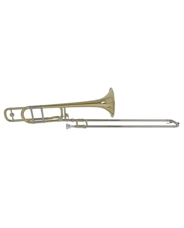 BACH TB-450B TROMBONE COMPLET GROSSE PERCE VERNI avec étui & emb. Satisfait Ou Remboursé