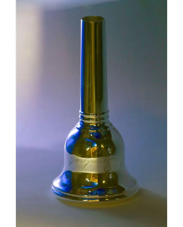 JEROME WISS "ROLAND SZENTPALI" EMBOUCHURE TUBA CBASSE Ut/Sib AURIFIEE Achat Immédiat