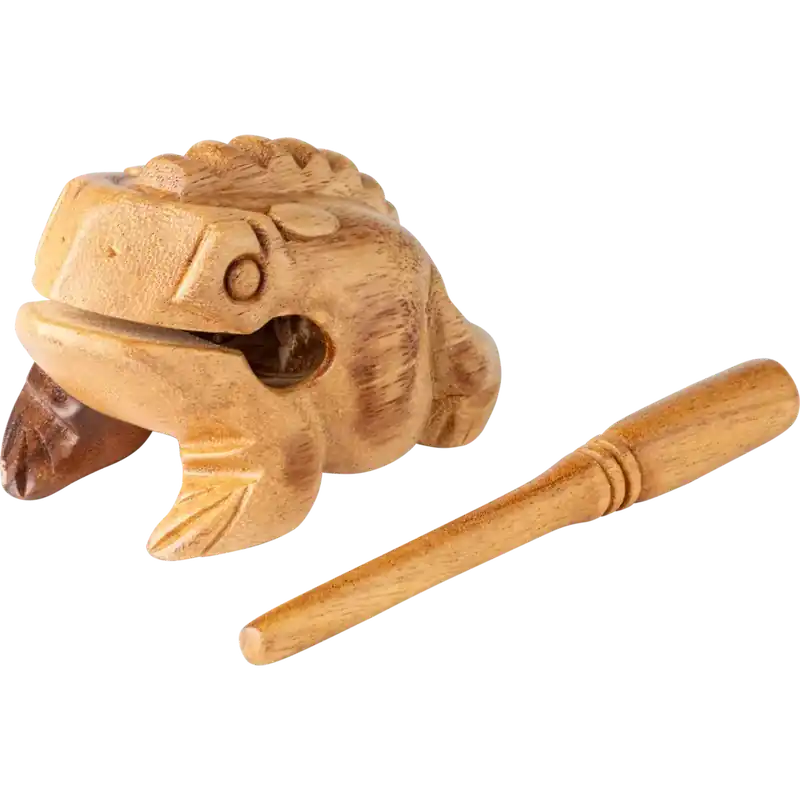 Guiro Nino Grenouille Bois Naturel - Medium Usine Directe