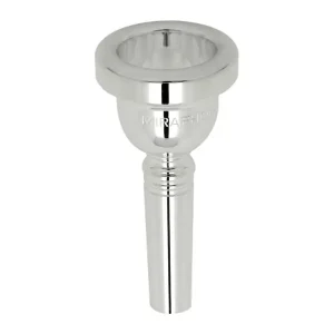 Top Vente MIRAPHONE PO15 EMBOUCHURE TROMBONE BASSE GROSSE PERCE ARGENTEE