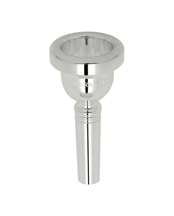 Top Vente MIRAPHONE PO15 EMBOUCHURE TROMBONE BASSE GROSSE PERCE ARGENTEE