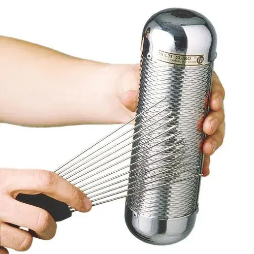 Dernier Modèle LATIN PERCUSSION LP452 Guiro Multi-Guiro Metal Petit