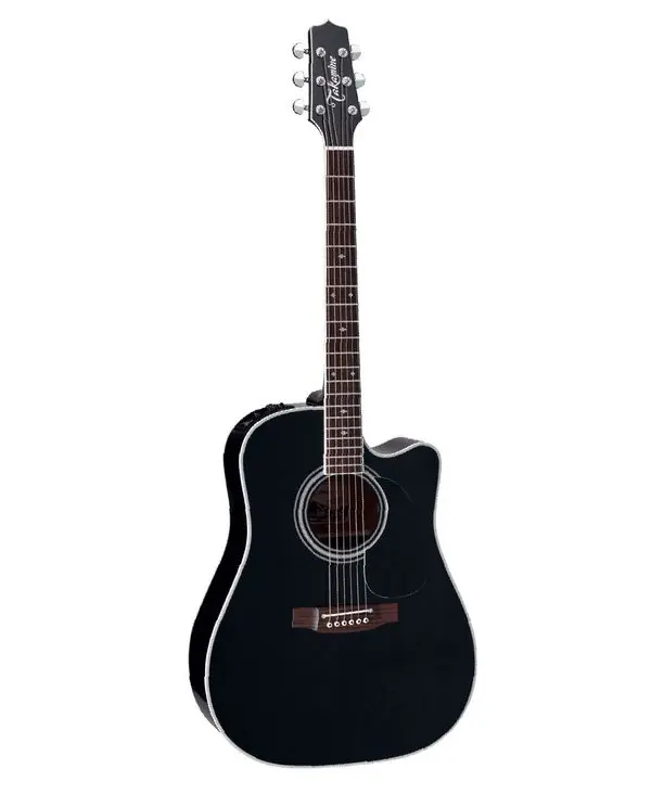 TAKAMINE EF341SC GUITARE FOLK ELECTRO DREADNOUGHT NOIRE - Avec étui Vente Flash