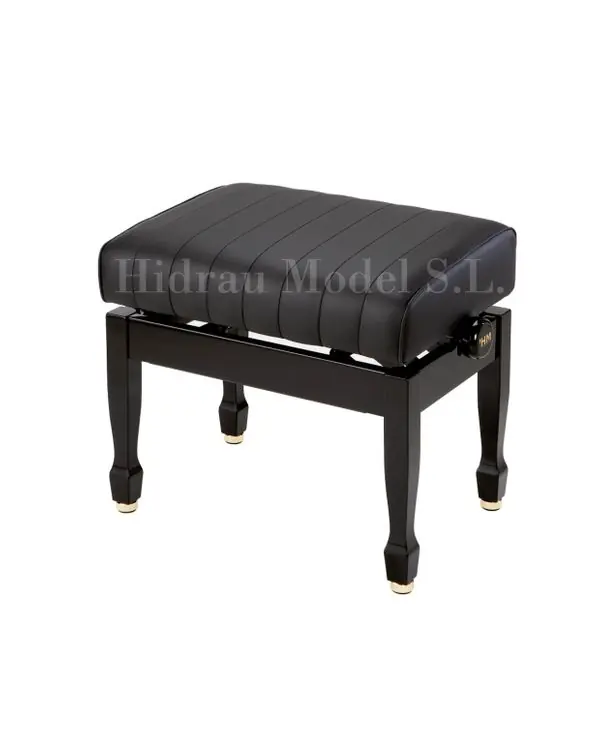 HIDRAUMODEL BC38 BANQUETTE DE CONCERT ERGONOMIQUE NOIR/CUIR NOIR Quantité Limitée