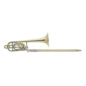 BACH LT50B3G TROMBONE BASSE COMPLET VERNI - Pavillon rose avec étui Authentique