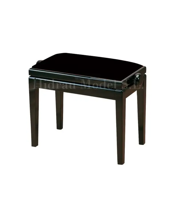 Bon Plan HIDRAUMODEL BG1M BANQUETTE PIANO PIEDS COLLES NOIR BRILLANT/VEL. NOIR