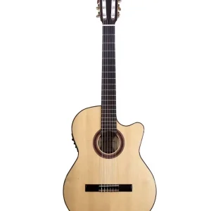 Seulement Aujourd'hui KREMONA ROSA LUNA CW GUITARE FLAMENCO ELECTRO Table en épicéa massif
