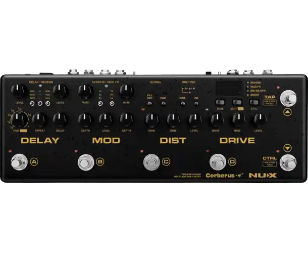 CERBERUS MULTI-EFFET GUITARE 16 EFFETS MIDI Meilleur Prix