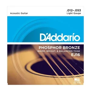 Commande En Gros D‘ADDARIO EJ16 PHOSPHORE BRONZE JEU DE CORDES FOLK LIGHT 12/53