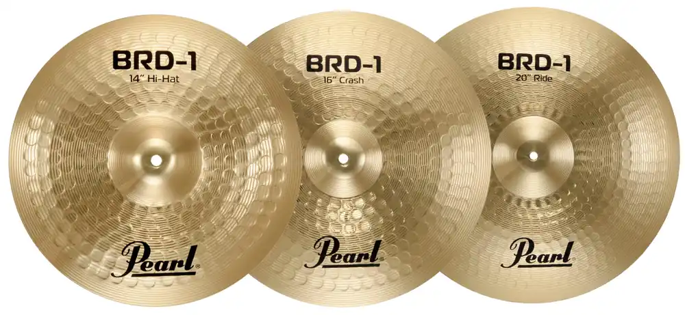 Pearl BRD-1 Brass Cymbal Set (14HH,16CR,20RD) Achat Immédiat