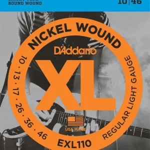 D‘ADDARIO EXL110 JEU CORDES GUIT ELECTRIQUE / REGULAR LIGHT 10-46 Commander Maintenant