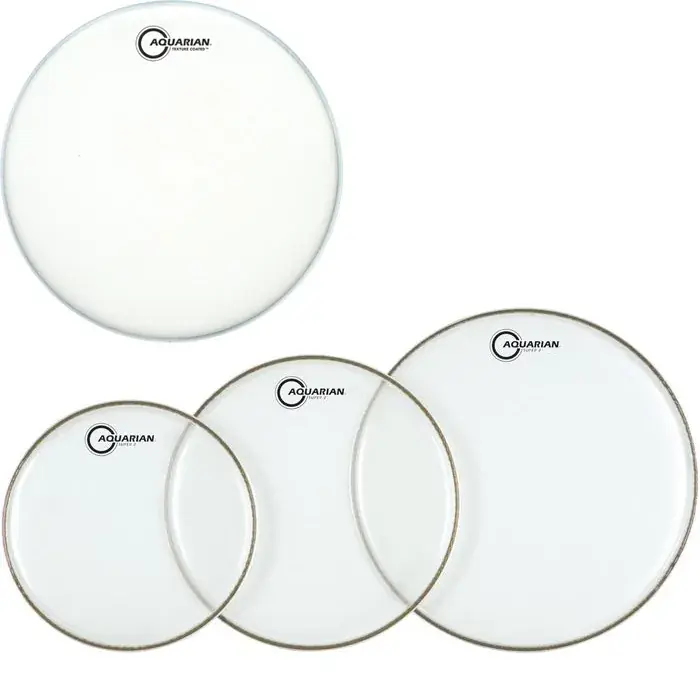 Certifié Pack Aquarian Classic Clear 10"/12"/14" + Tc14"
