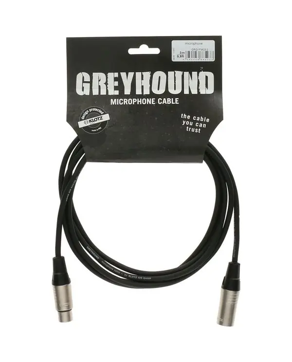 KLOTZ GRG1FM03.0 "GREYHOUND" CABLE XLR MALE/XLR FEMELLE 3m Dernier Modèle