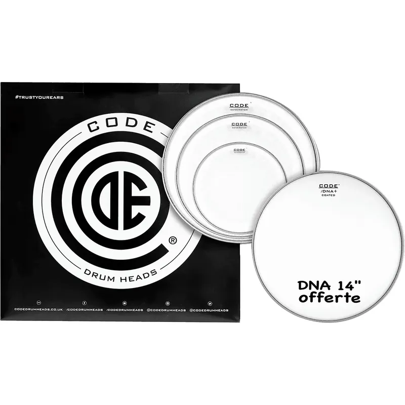 Pack CODE Generator 10"/12"/16" Clear + Dna 14" Coated Prix Bas
