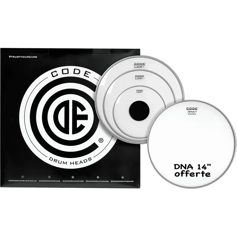 Pack CODE Law 10"/12"/16" Clear + Dna 14" Coated Populaire