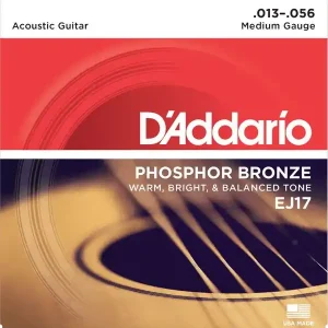 D‘ADDARIO EJ17 PHOSPHORE BRONZE JEU CORDES FOLK MEDIUM 13/56 Promotion