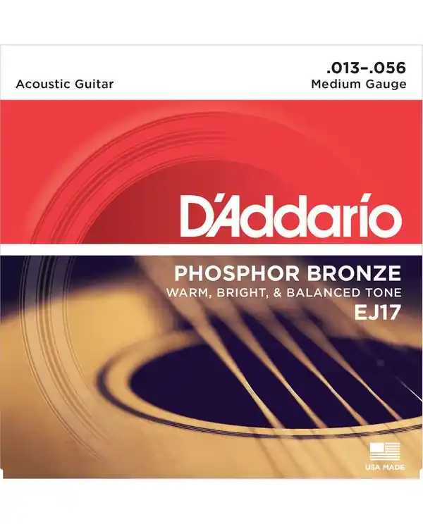 D‘ADDARIO EJ17 PHOSPHORE BRONZE JEU CORDES FOLK MEDIUM 13/56 Promotion