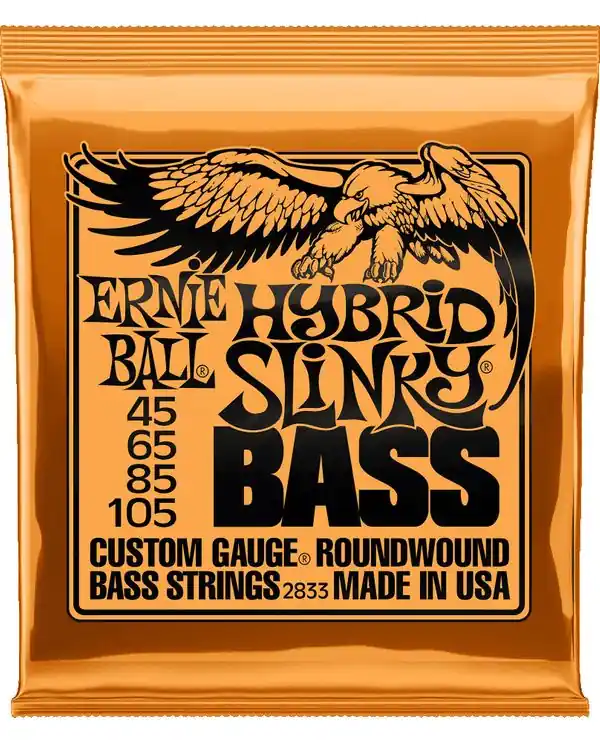 ERNIE BALL 2833 HYBRID SLINKY JEU BASSE ELECTRIQUE 45-105 Prix Bas
