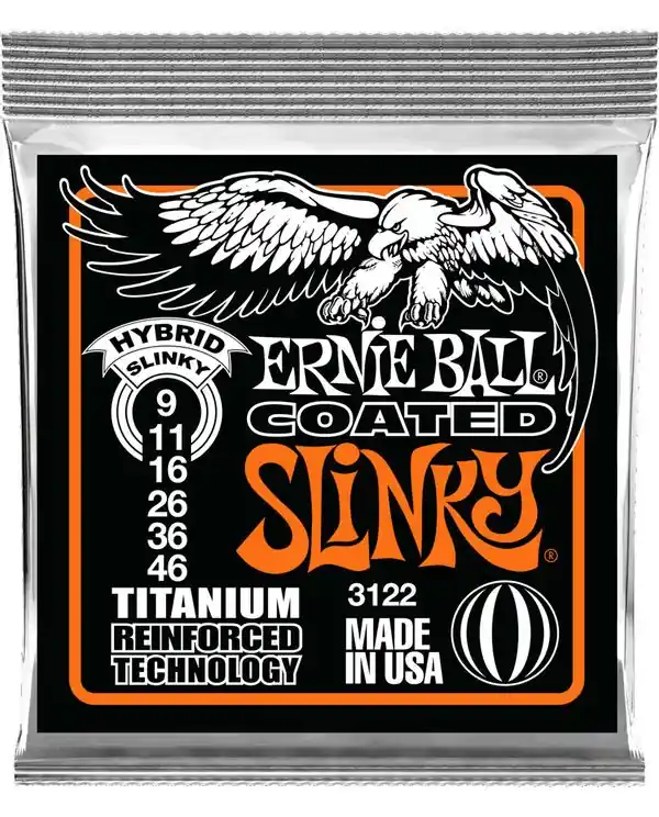 Soldes ERNIE BALL 3122 RPS TITANIUM HYBRID SLINKY JEU GUIT. ELECTRIQUE 9-46
