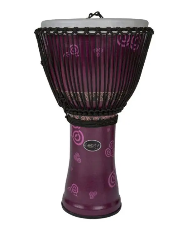 GEWA LIBERTY R14 DJEMBE EN PVC 14" ACCORD PAR CORDES BALI PURPLE Paiement Sécurisé
