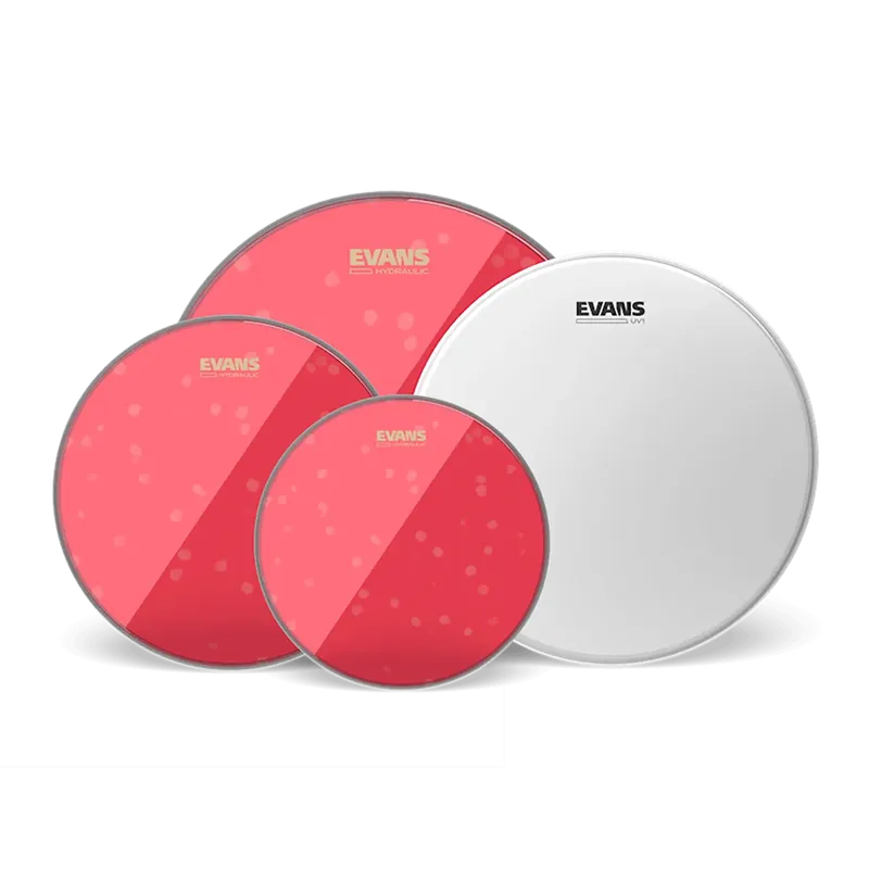 EVANS Pack Hydraulic Red 10"/12"/16" + UV1 14" Prix Cassé