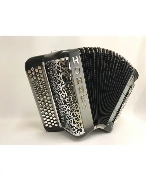 Acheter Direct HOHNER FUN PRO 96 BASSES GRIS MAT BORDE NOIR - SOUFFLET TOILE