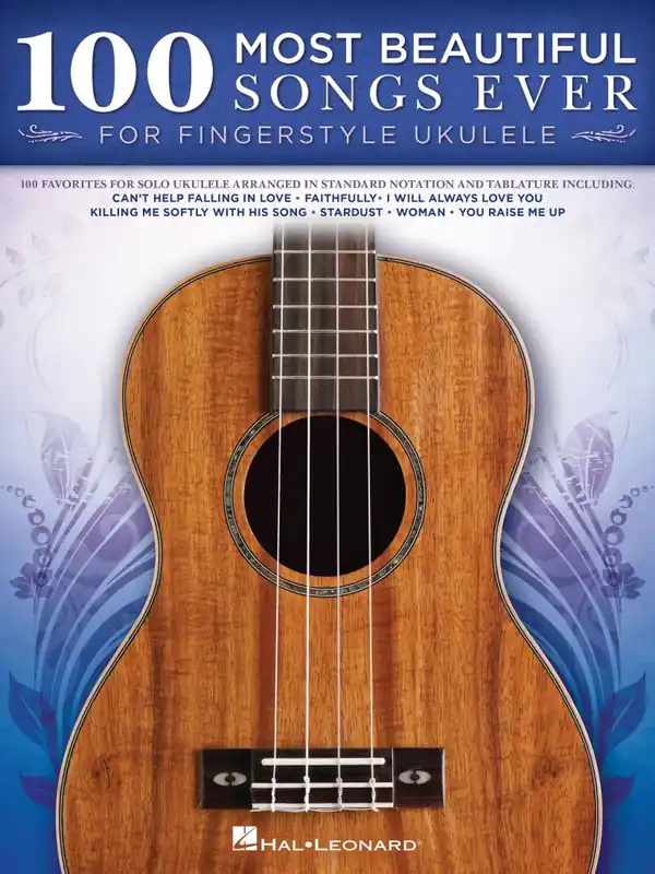 Hal Leonard 100 Most Beautiful Songs Ever for Fingerstyle Ukulele - Ukulele TAB - Book Achat Immédiat