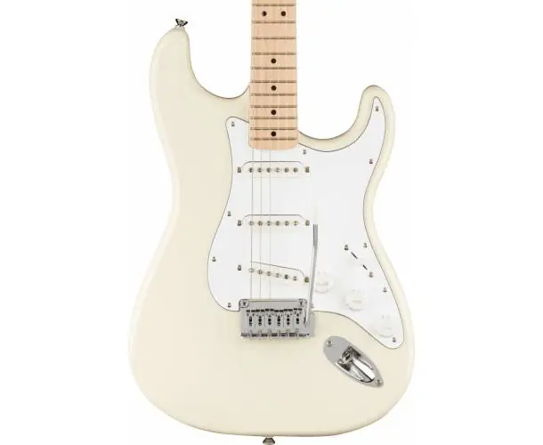 Retour Gratuit AFFINITY SERIES™ STRATOCASTER MAPLE FINGERBOARD WHITE PICKGUARD OLYMPIC WHITE