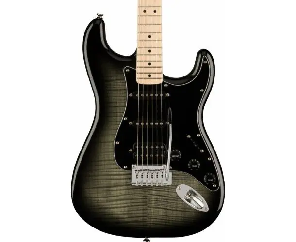 Offre Exclusive AFFINITY SERIES™ STRATOCASTER FMT HSS MAPLE FINGERBOARD BLACK PICKGUARD BLACK BURST