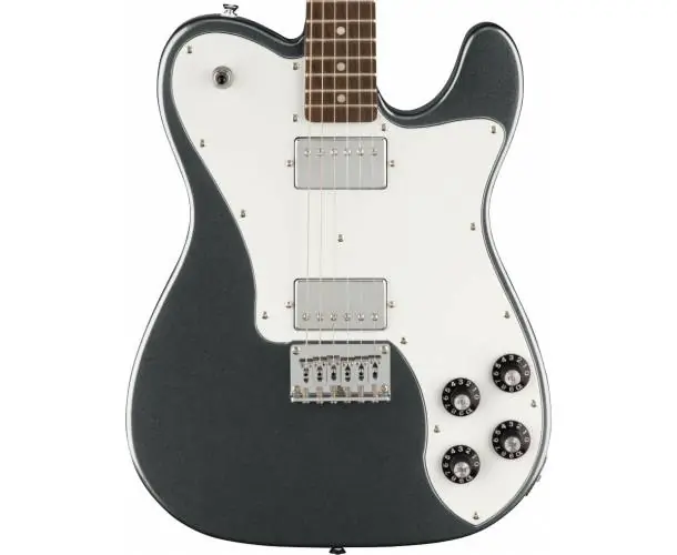 AFFINITY SERIES™ TELECASTER DELUXE LAUREL FINGERBOARD WHITE PICKGUARD CHARCOAL FROST METALLIC Usine Directe