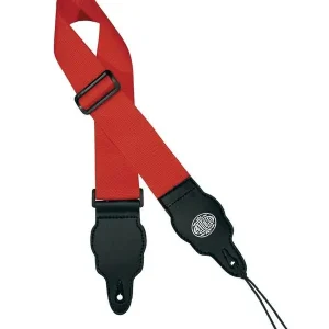 GAUCHO GST-50-RD COURROIE GUITARE EN NYLON ROUGE Authentique