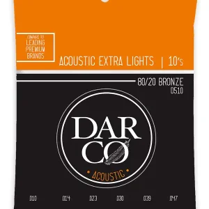 Prix Bas DARCO D510 JEU CORDES GUIT. FOLK BRONZE / EXTRA-LIGHT 10-47