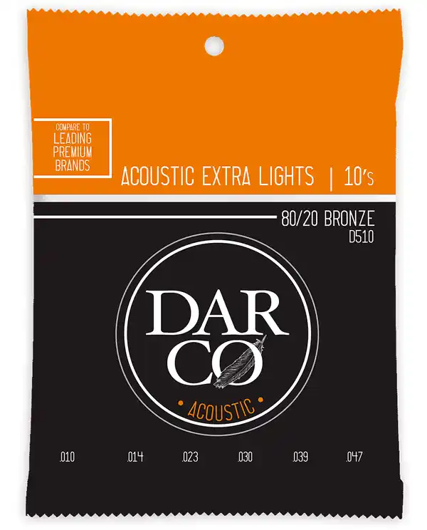 Prix Bas DARCO D510 JEU CORDES GUIT. FOLK BRONZE / EXTRA-LIGHT 10-47