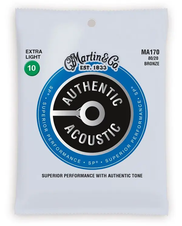 Solde MARTIN MA170 AUTHENTIC JEU CORDES FOLK BRONZE / EXTRA-LIGHT 10-47