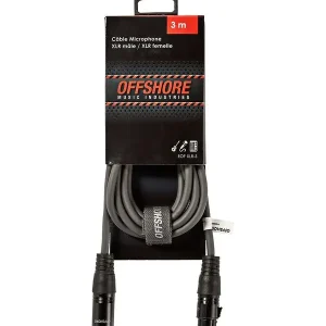 Achetez Aujourd'hui OFFSHORE XLR-3 CABLE JACK XLR MALE/XLR FEMELLE - 3m