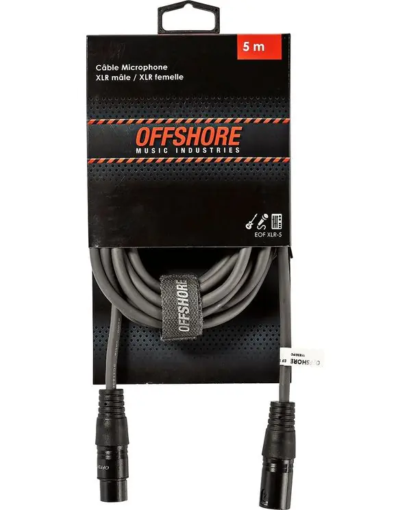 Commander Maintenant OFFSHORE XLR-5 CABLE JACK XLR MALE/XLR FEMELLE - 5m