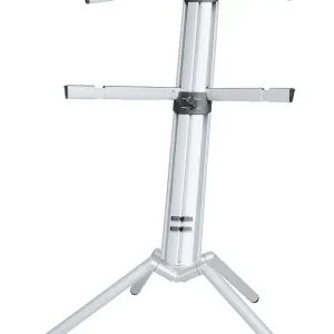K&M 18860 "SPIDER PRO" SUPPORT EXTENSIBLE 2 CLAVIERS - GRIS ALU Commander Maintenant